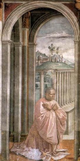 GHIRLANDAIO, Domenico Portrait of the Donor Giovanni Tornabuoni oil painting picture